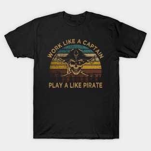 Funny Gifts Men  Swashbuckler Vintage Film Retro T-Shirt